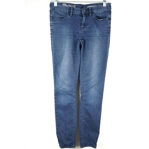 Madewell 25 Skinny Leggings Blue Stretchy Pants - Picture 1 of 7